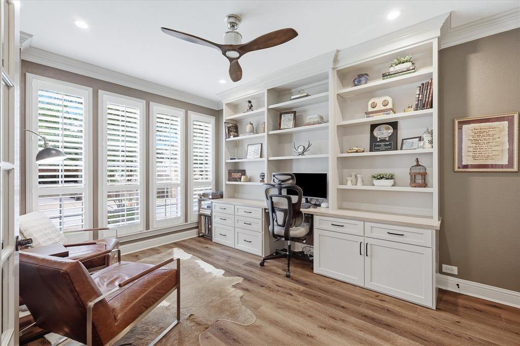 944 Spring Creek Drive Grapevine, TX 76051 - Photo 8 of 37 Secluded Study with Added Built-ins