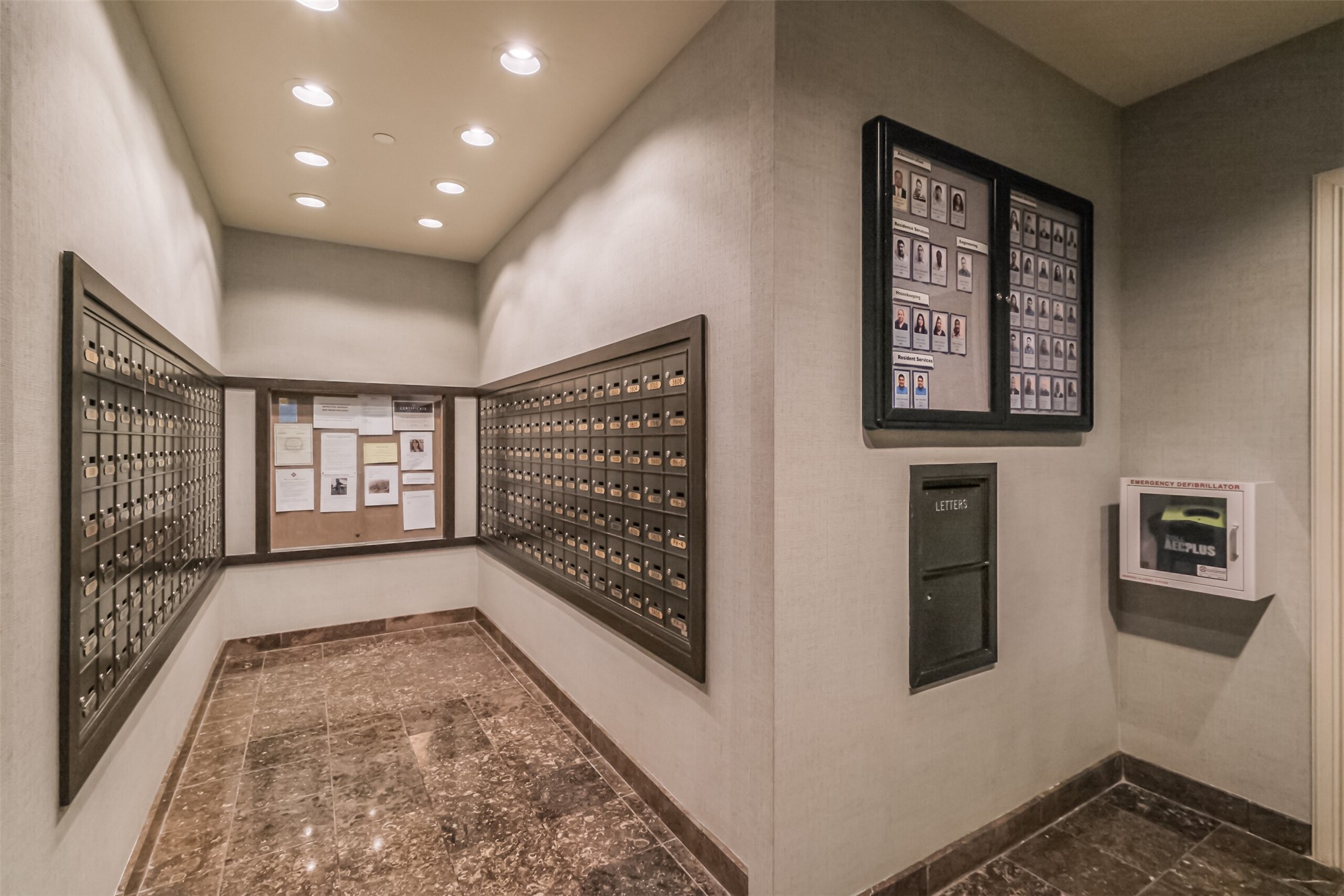 2001 Holcombe Boulevard, Unit 1106 Houston, TX 77030 - Photo 38 of 50 The resident mailboxes are located inside The Spires.