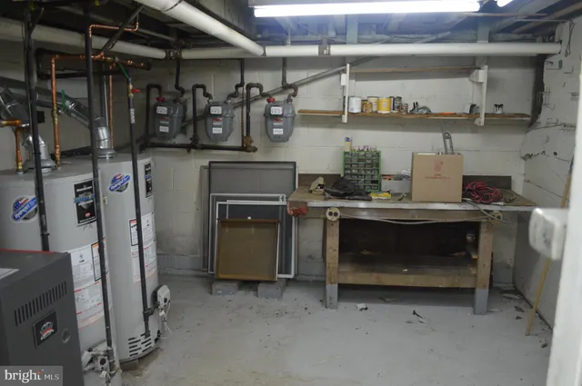 a view of storage and utility room