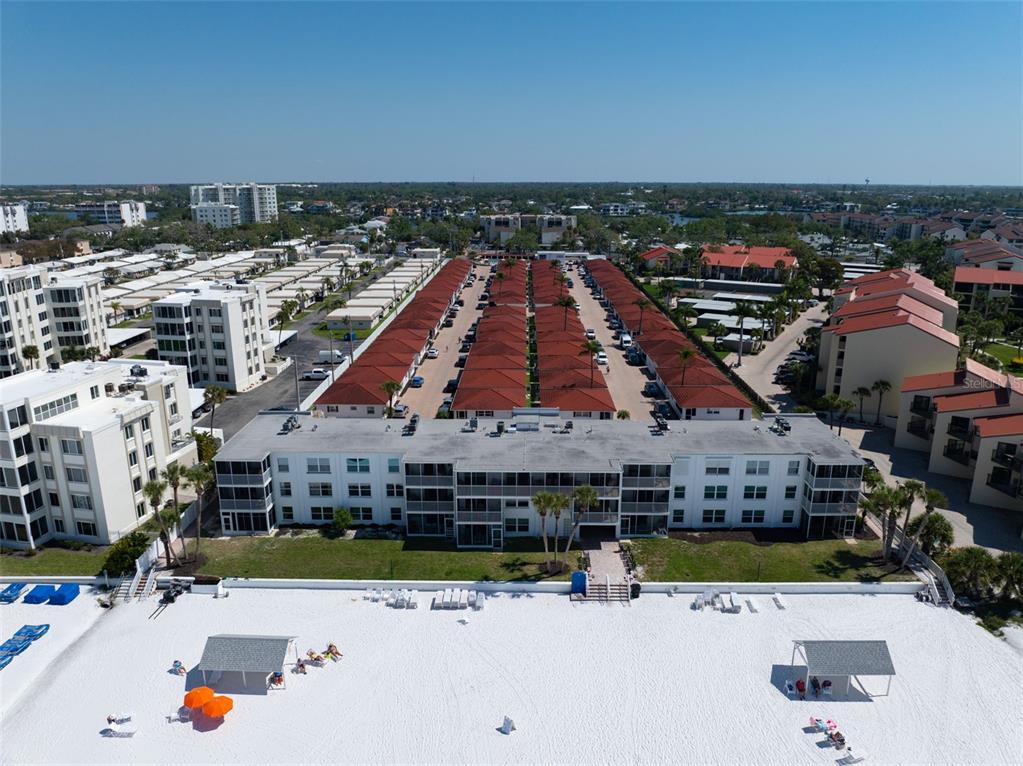 6154 Midnight Pass Road, Unit A05 Sarasota, FL 34242 - Photo 26 of 39 an aerial view of a house with a outdoor space