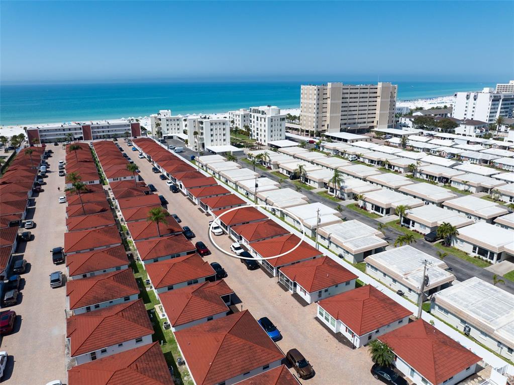 6154 Midnight Pass Road, Unit A05 Sarasota, FL 34242 - Photo 28 of 39 an aerial view of city and ocean view