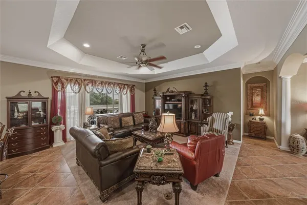 a kitchen with kitchen island granite countertop stainless steel appliances and a counter top space