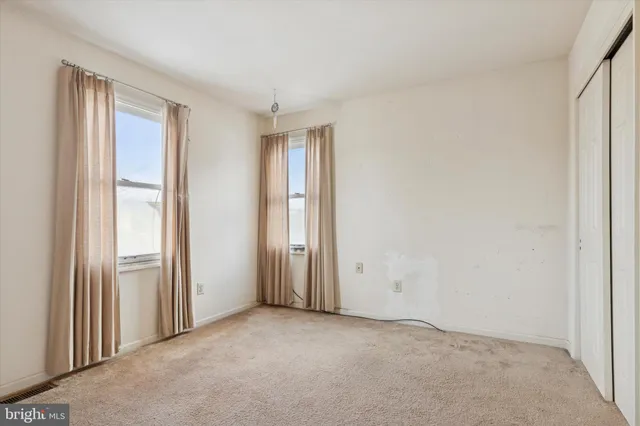 a view of an empty room