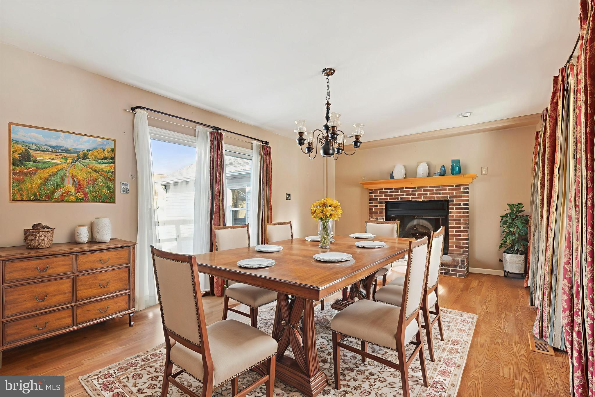 257 Mingo Road Royersford, PA 19468 - Photo 6 of 31 a view of a dining room with furniture wooden floor and a chandelier