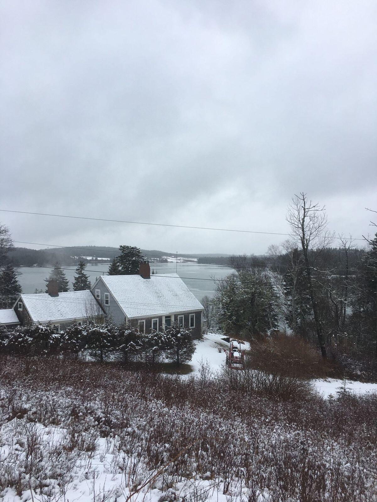 A winter day from upper field.