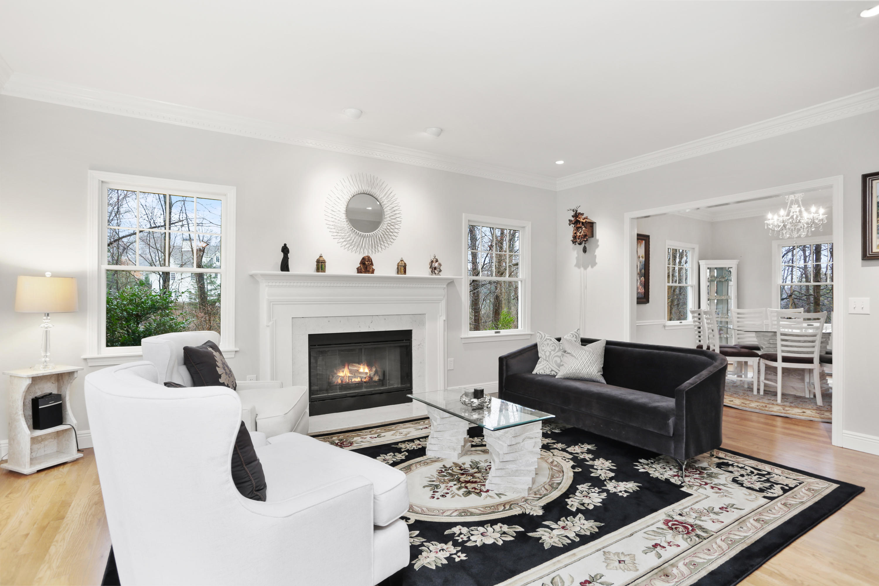 176 Gerdes Road New Canaan, CT 06840 - Photo 5 of 42 Formal Living Room w Fireplace