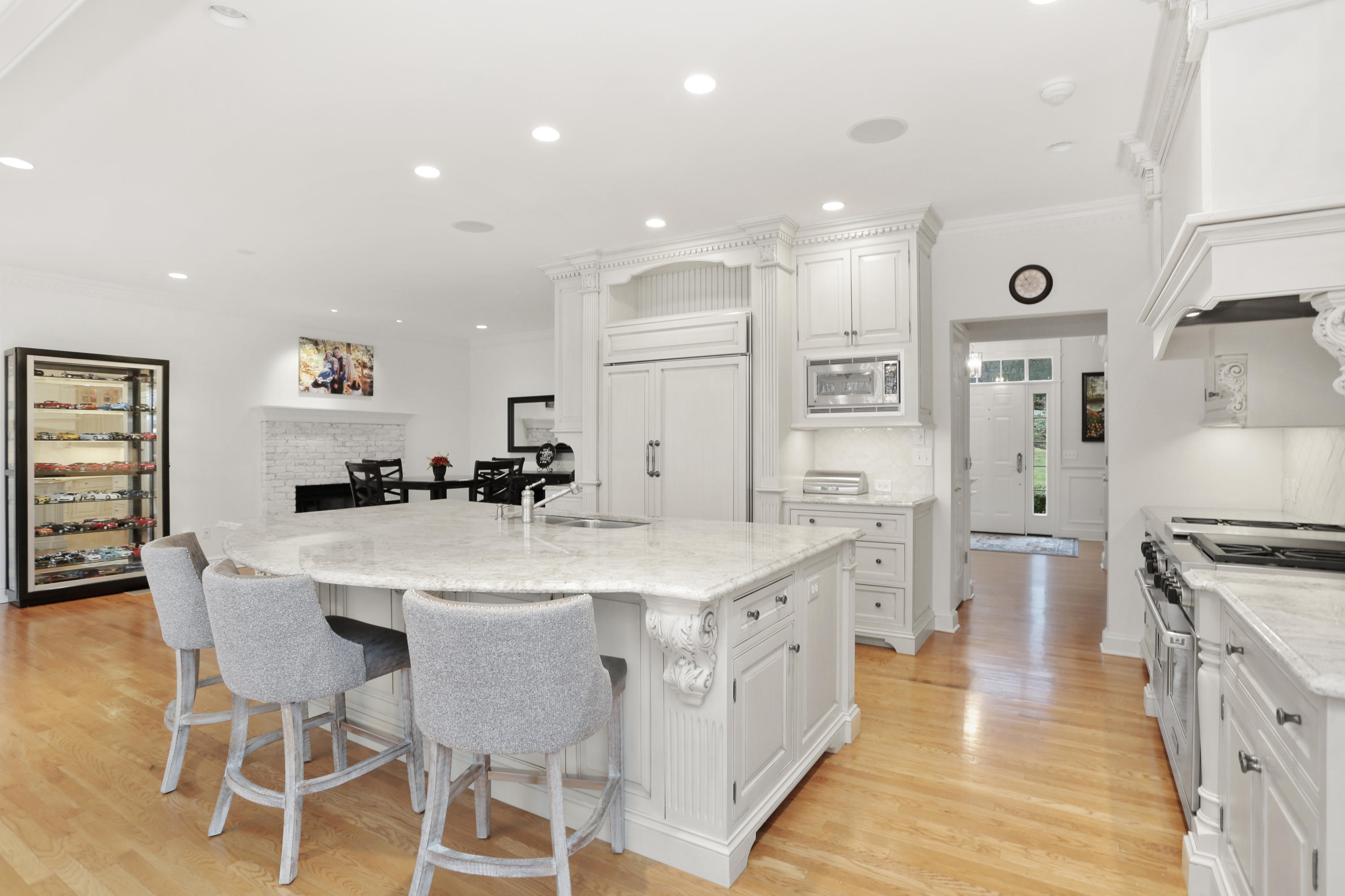 176 Gerdes Road New Canaan, CT 06840 - Photo 10 of 42 Large island, leading to breakfast room