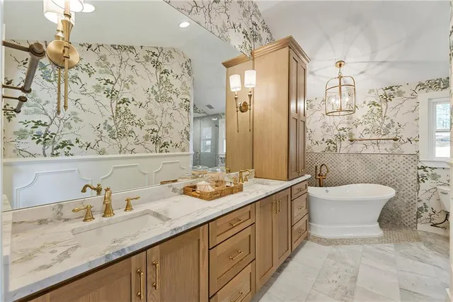 a bathroom with a toilet and a sink