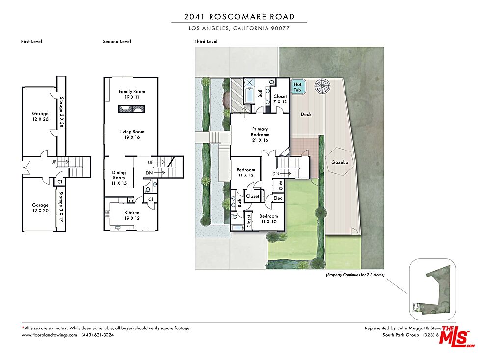 2041 Roscomare Road Los Angeles, CA 90077 - Photo 28 of 28 a picture of a floor plan