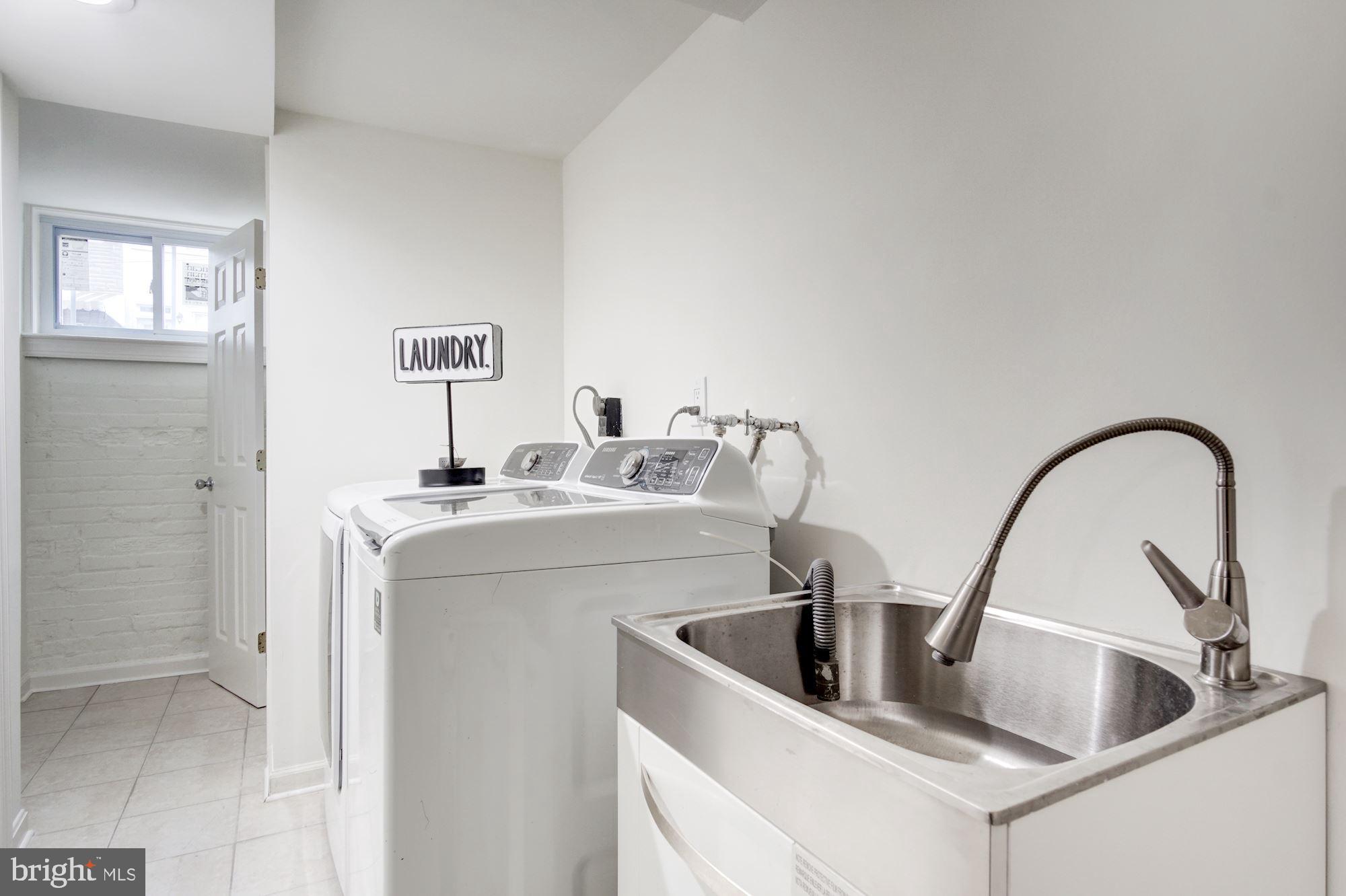 5710 3rd Place Northwest Washington, DC 20011 - Photo 43 of 53 Ultra Modern Laundry Includes Handy Laundry Tub