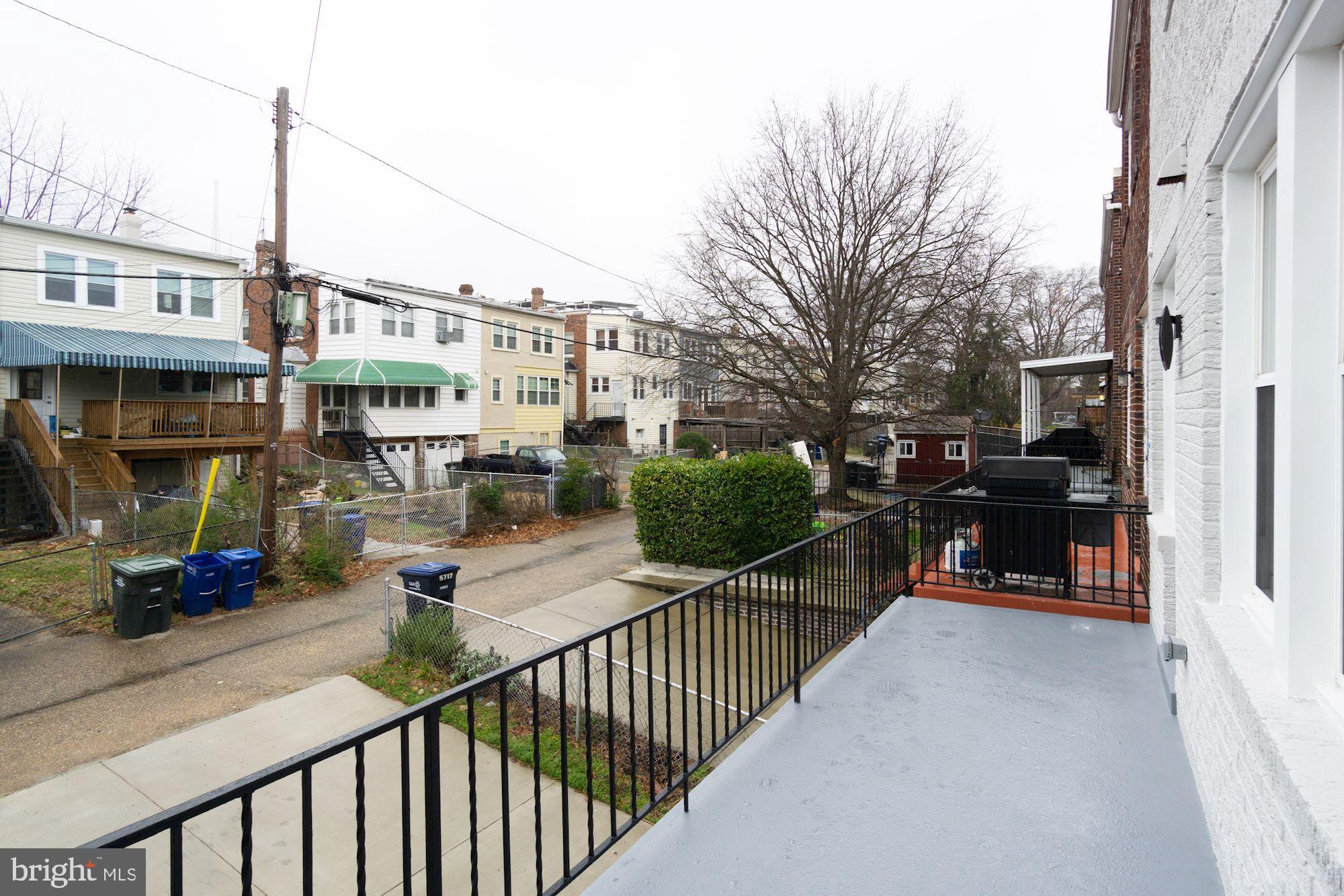 5710 3rd Place Northwest Washington, DC 20011 - Photo 47 of 53 Fun-time Rear Yard Entertainment Deck