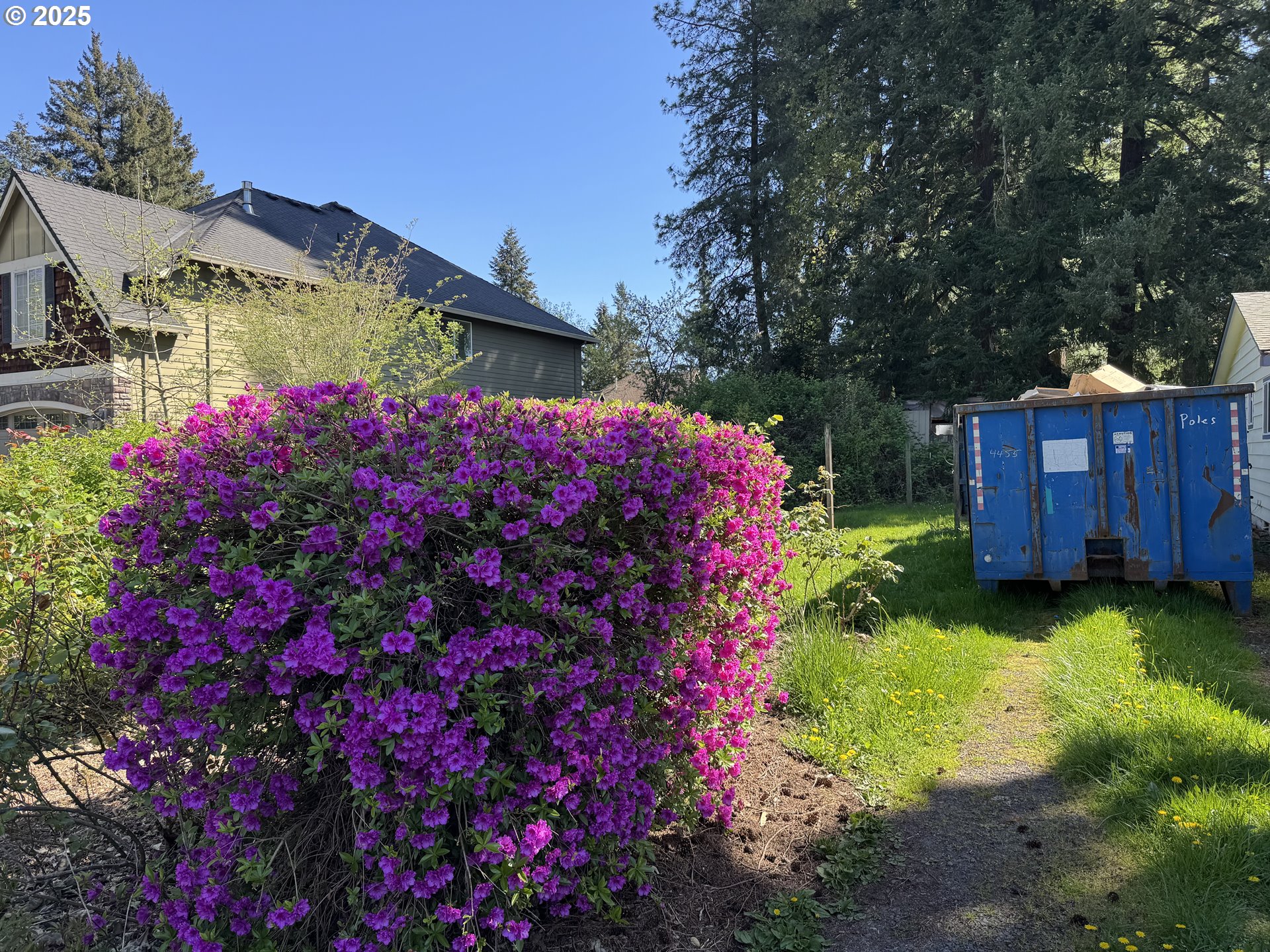 2075 Ostman Road West Linn, OR 97068 - Photo 9 of 12 a view of a house with a big yard and flower plants