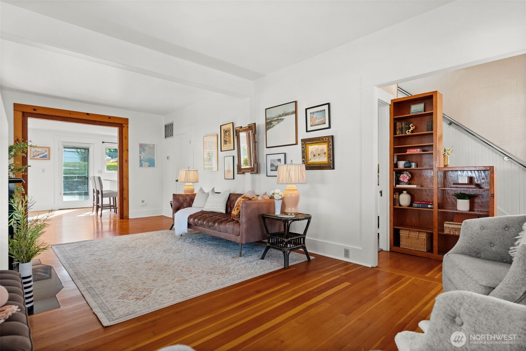 3414 Harborview Drive Gig Harbor, WA 98332 - Photo 12 of 40 a living room with furniture and wooden floor