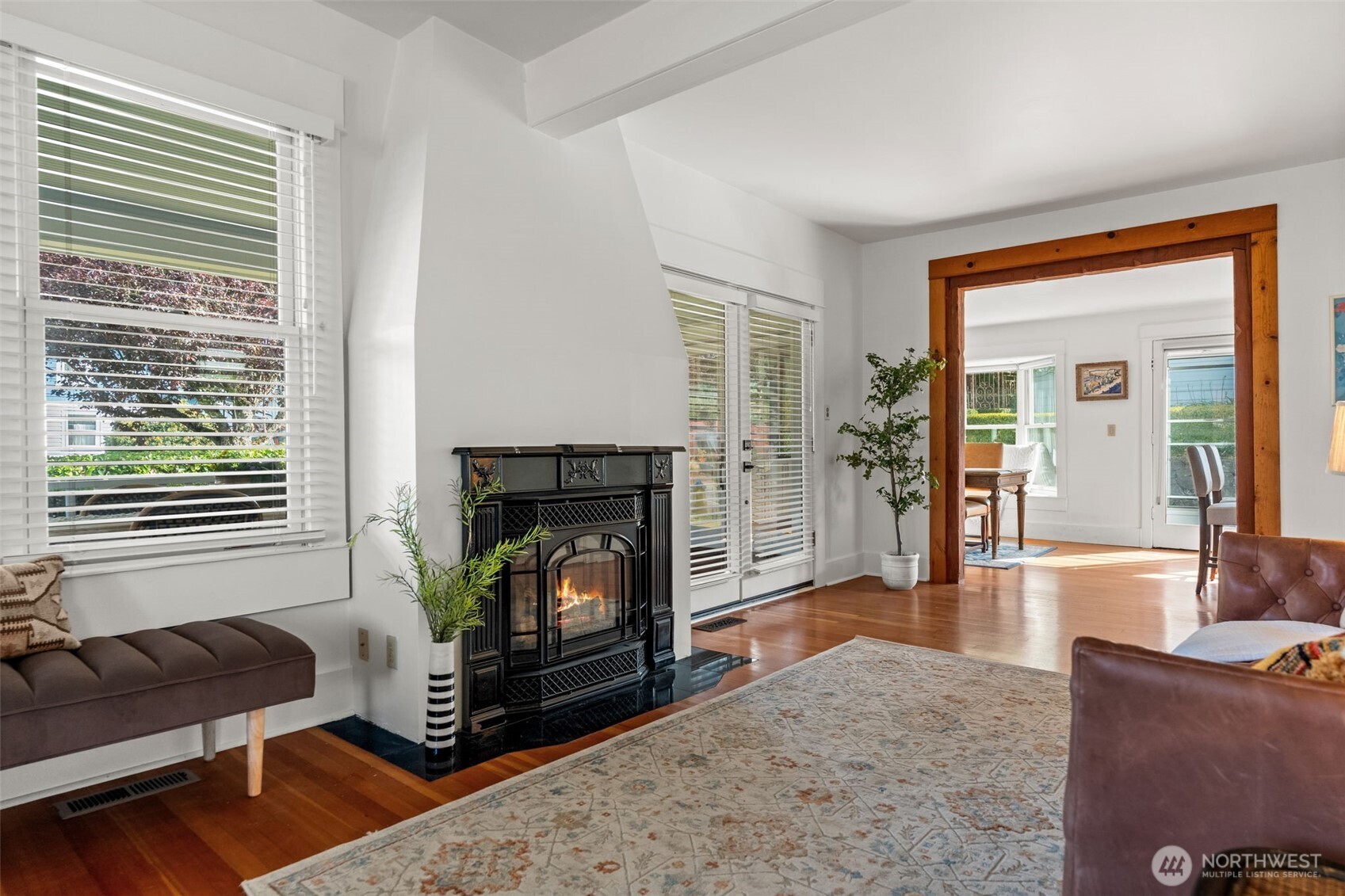 3414 Harborview Drive Gig Harbor, WA 98332 - Photo 13 of 40 a living room with furniture and a fireplace