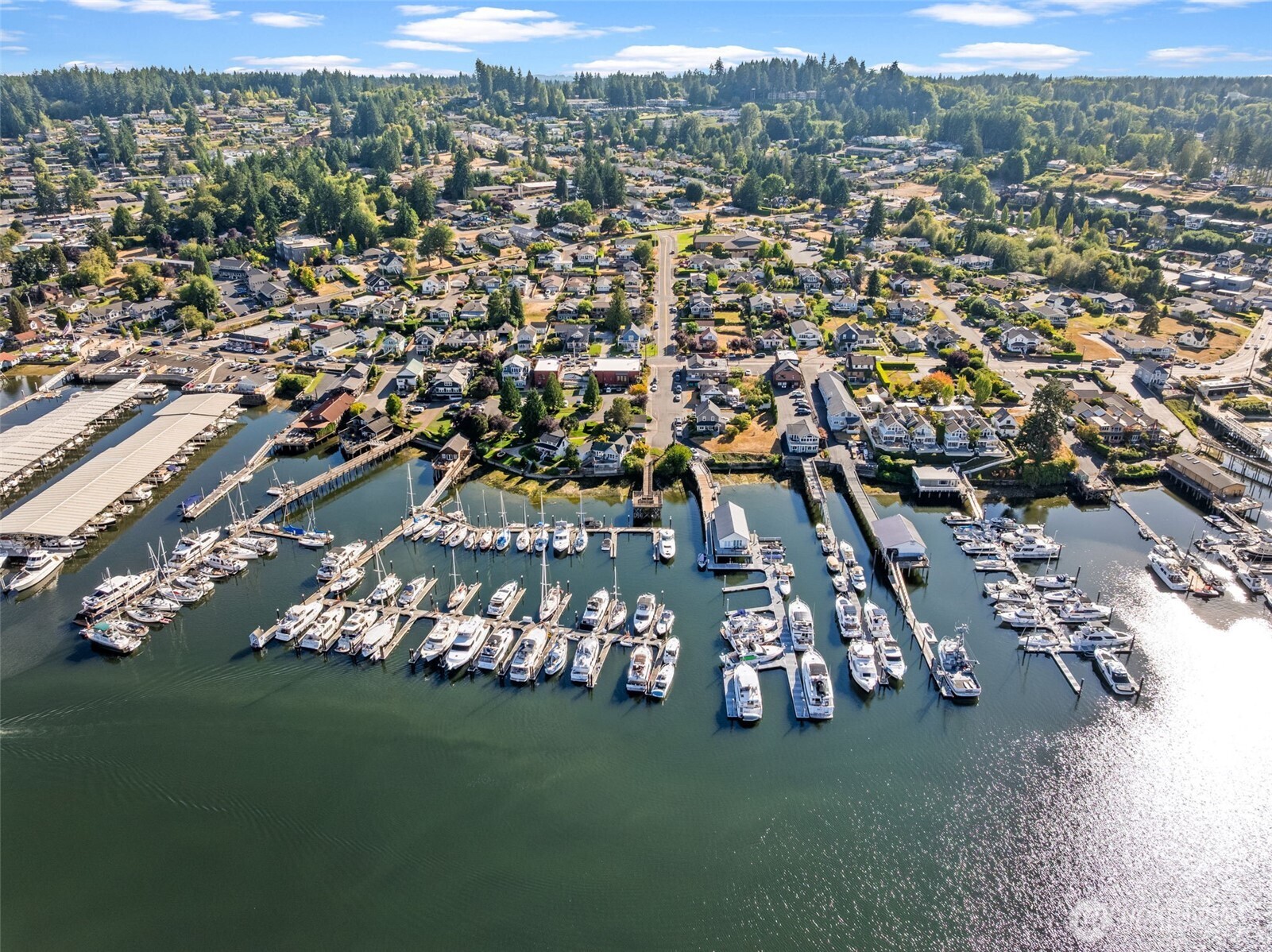 3414 Harborview Drive Gig Harbor, WA 98332 - Photo 39 of 40 an aerial view of a house with a garden