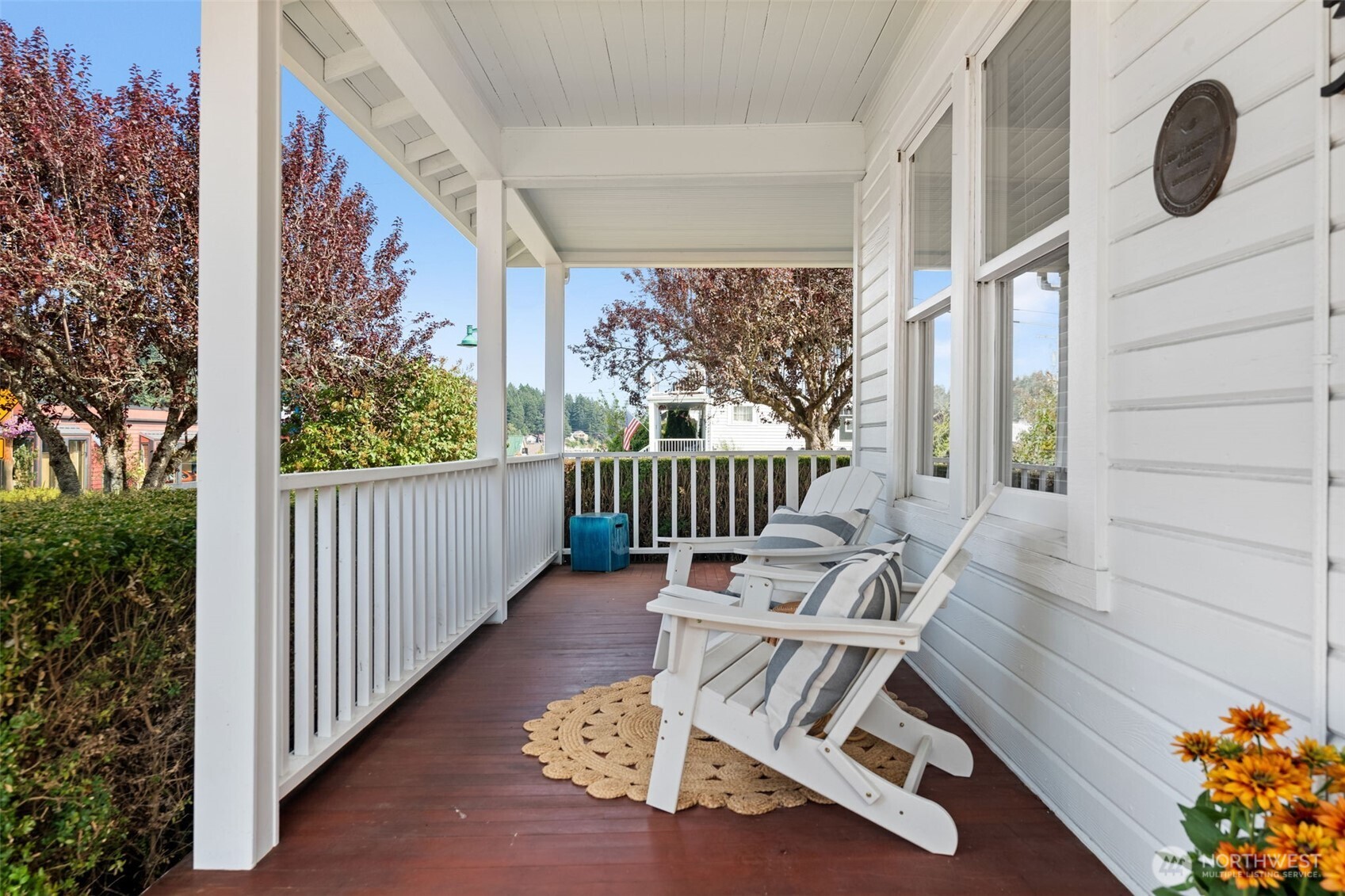 3414 Harborview Drive Gig Harbor, WA 98332 - Photo 6 of 40 a view of balcony with two chairs and a yard