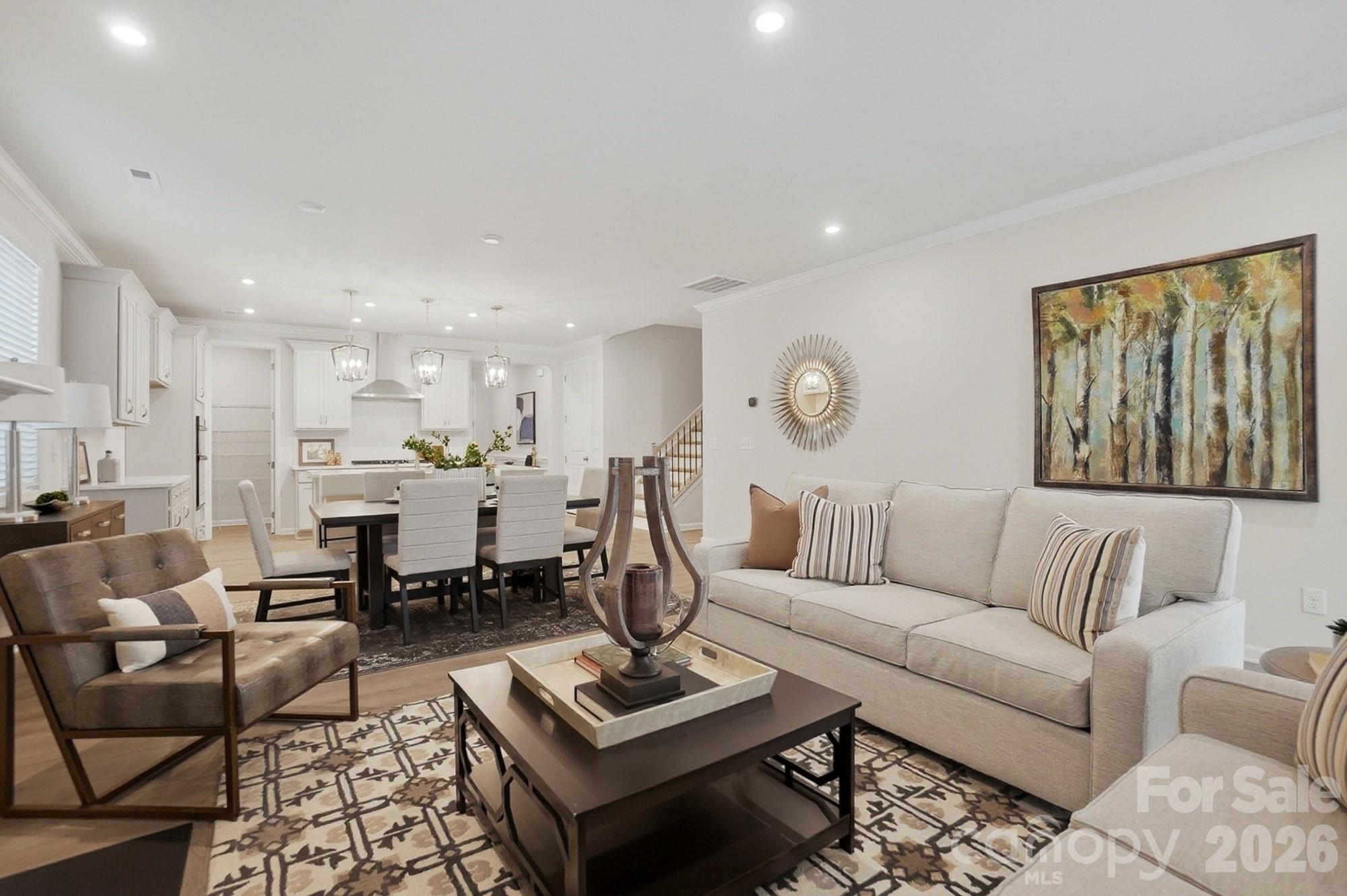 9931 Cask Way Huntersville, NC 28078 - Photo 16 of 42 a living room with furniture kitchen and a table