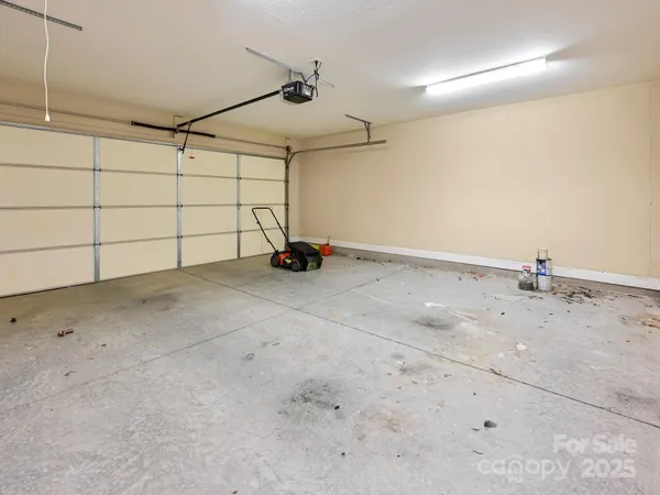 a view of a garage