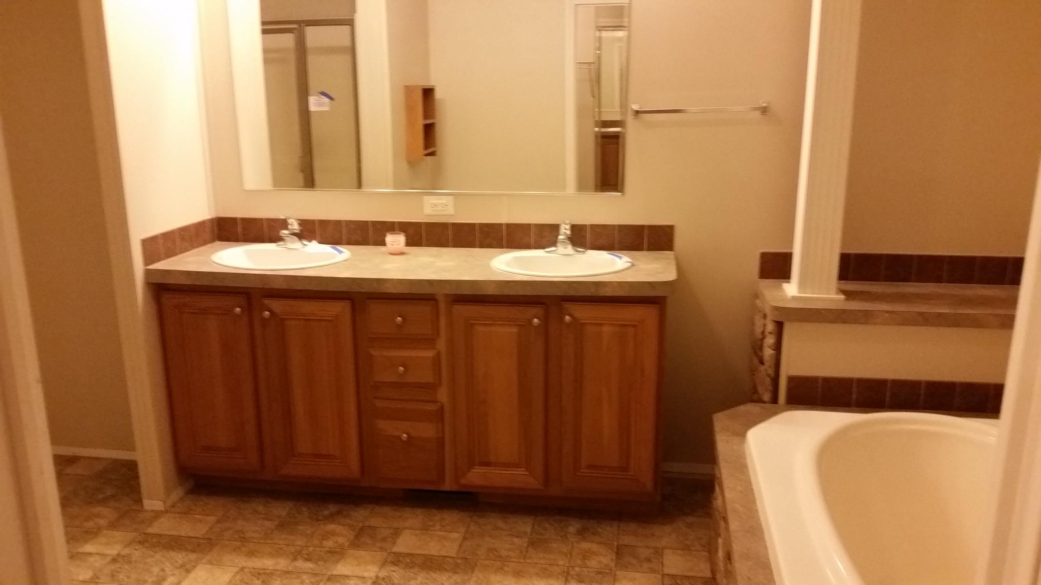 2542 Porters Mountain Road Blue Ridge, VA 24064 - Photo 11 of 31 a bathroom with a sink and a mirror