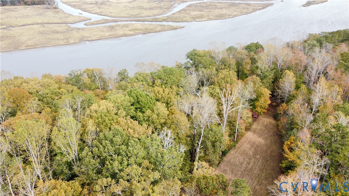 7 Scotland Landing Road West Point, VA 23181 - Photo 2 of 27 Drone / aerial view of a heavily wooded area and a