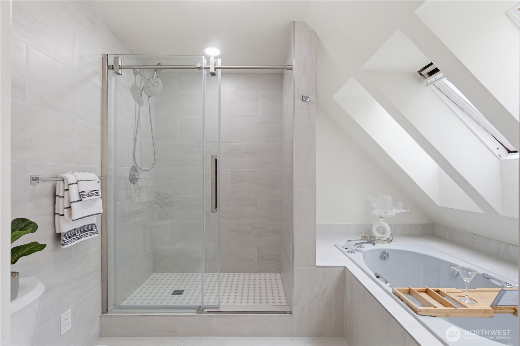 412 164th Place Southeast Bothell, WA 98012 - Photo 24 of 39 a bathroom with a tub and shower