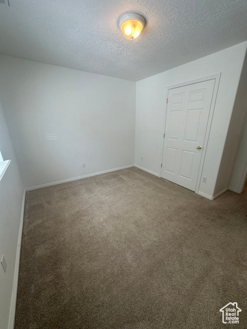 8196 North Cedar Springs Road, Unit 2 Eagle Mountain, UT 84005 - Photo 12 of 22 Spare room with carpet floors and a textured ceiling