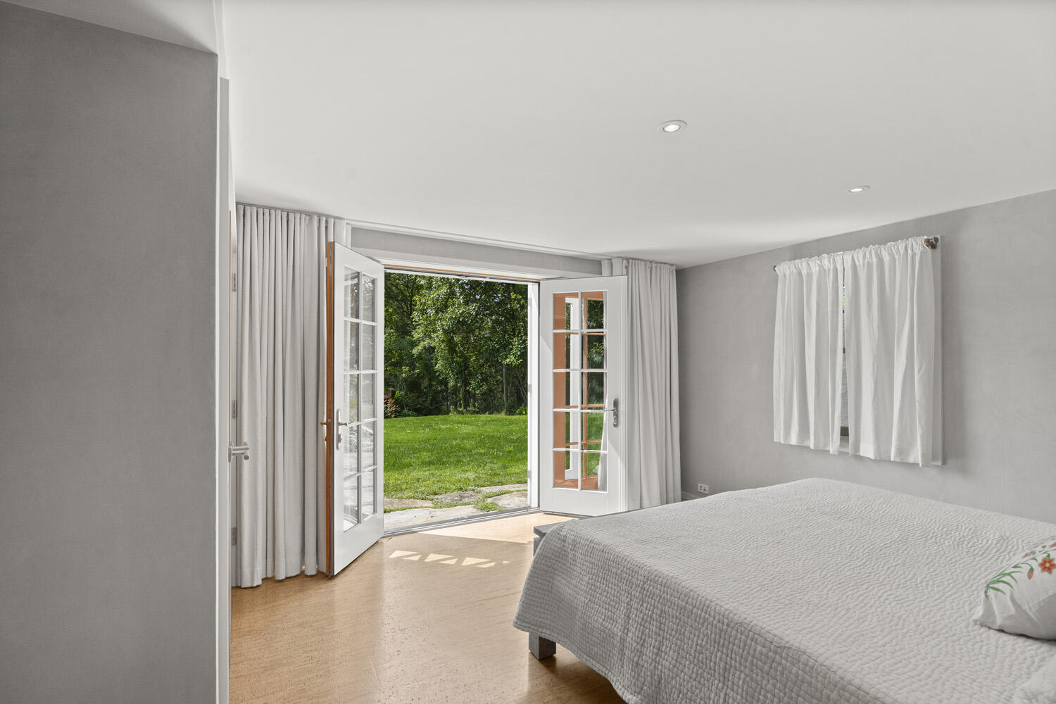 308 S Road Chilmark, MA 02535 - Photo 36 of 41 a bedroom with a bed and a large window