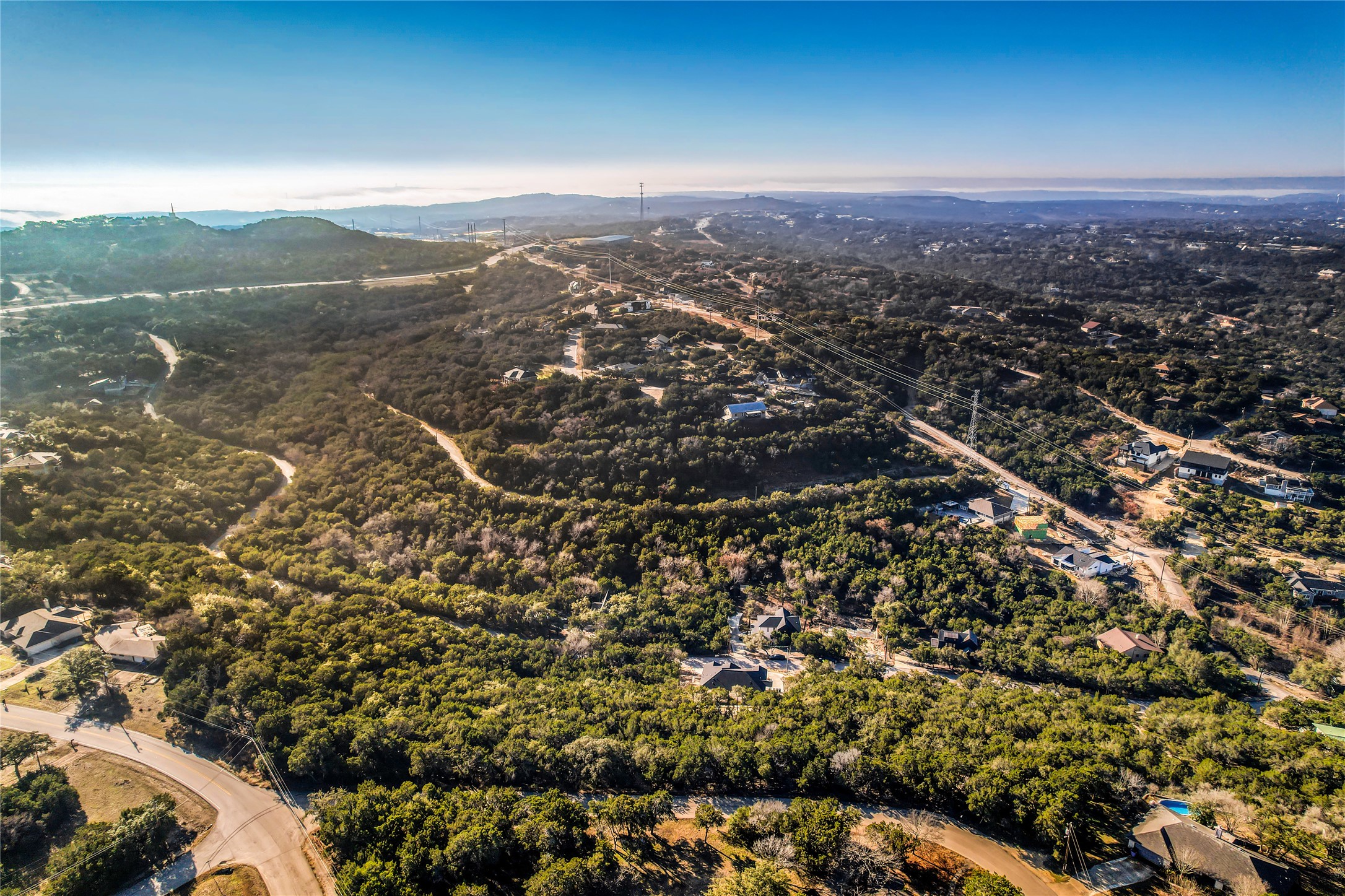21003 Ridgeview Loop Lago Vista, TX 78645 - Photo 18 of 22 Aerial view of a mountainous background