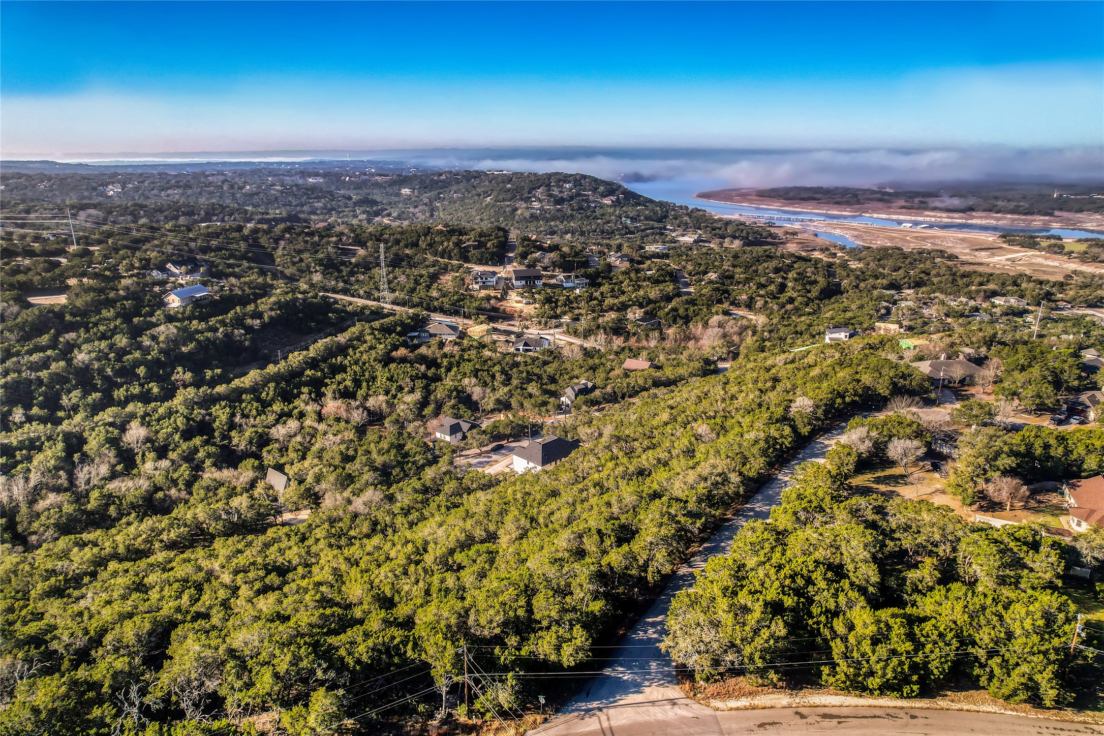 21003 Ridgeview Loop Lago Vista, TX 78645 - Photo 20 of 22 Aerial view of a mountain backdrop