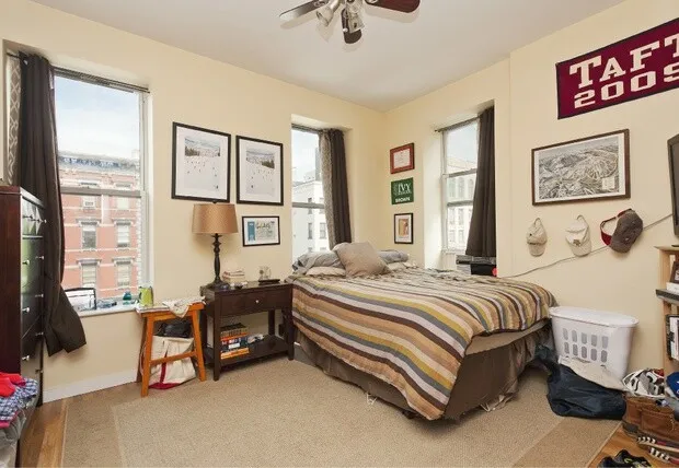 a view of a building and a street