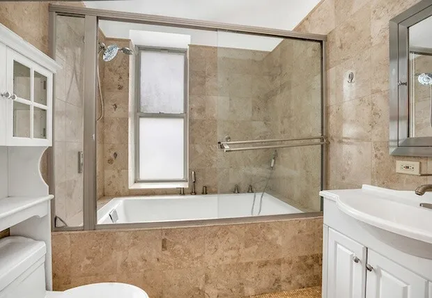 a bathroom with a sink and a toilet