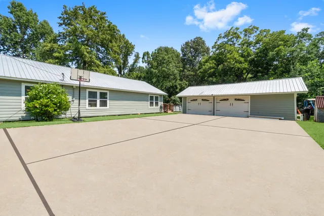 a house view with a outdoor space
