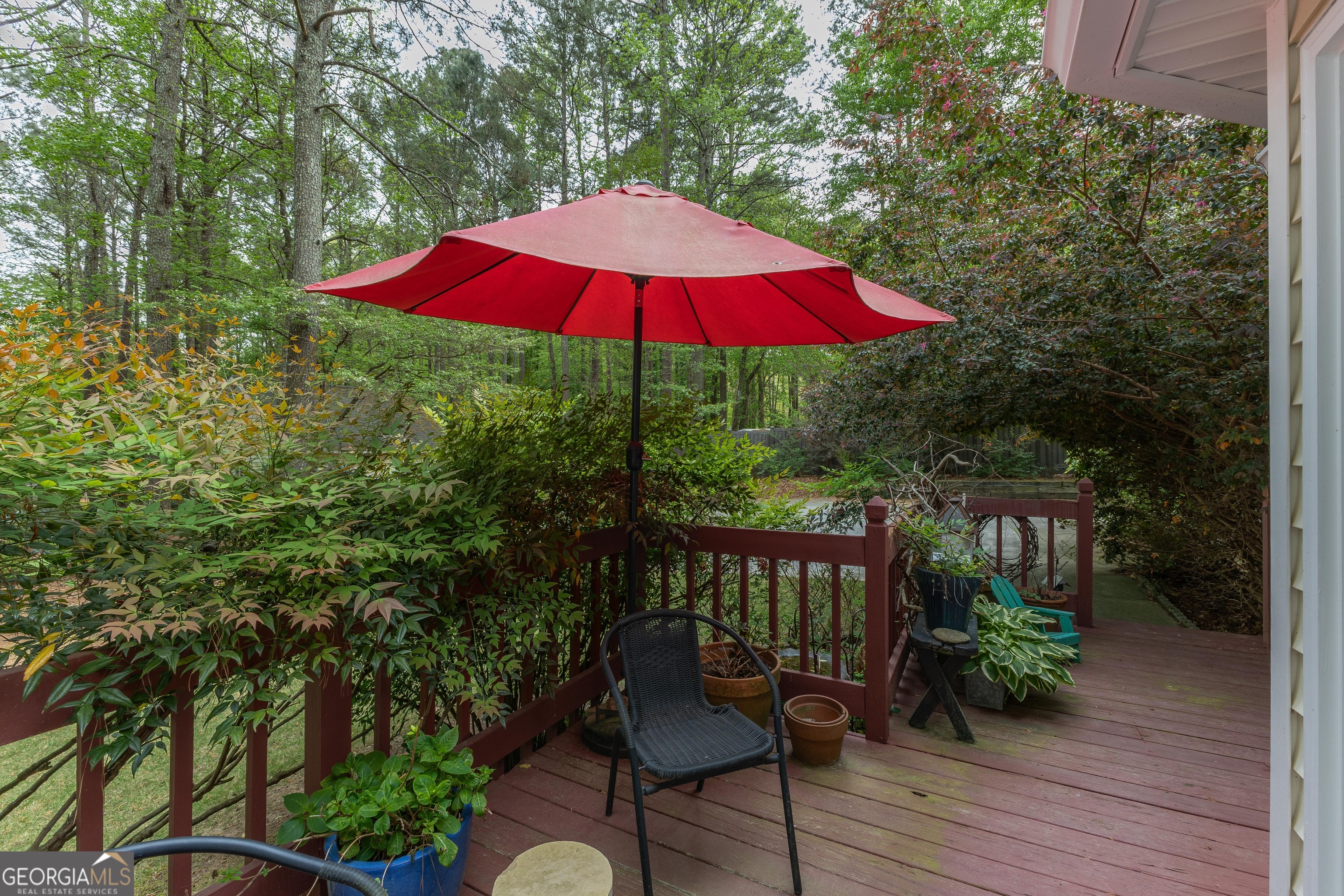 175 Weeping Willow Way Tyrone, GA 30290 - Photo 45 of 59 a view of balcony with wooden floor and outdoor seating