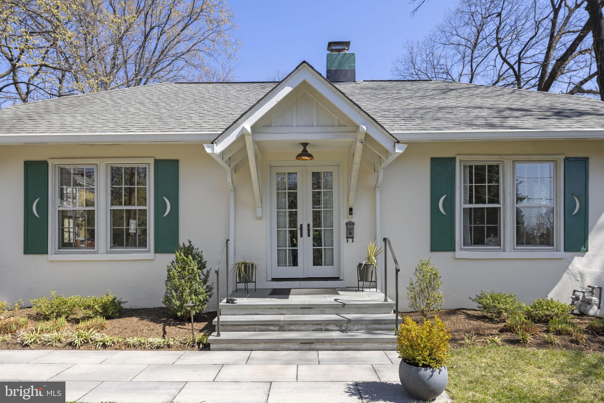 a front view of a house