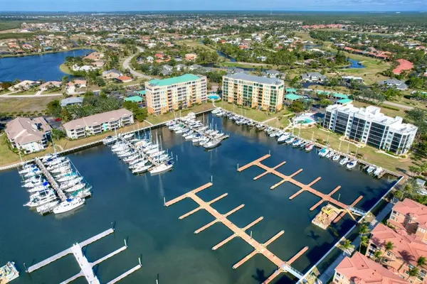 an aerial view of a balcony