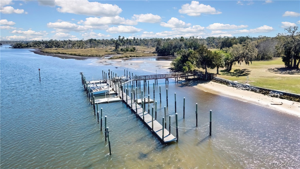 2855 North Rivers Edge Boulevard, Unit 213 Crystal River, FL 34429 - Photo 47 of 62 a view of a terrace with a lake view