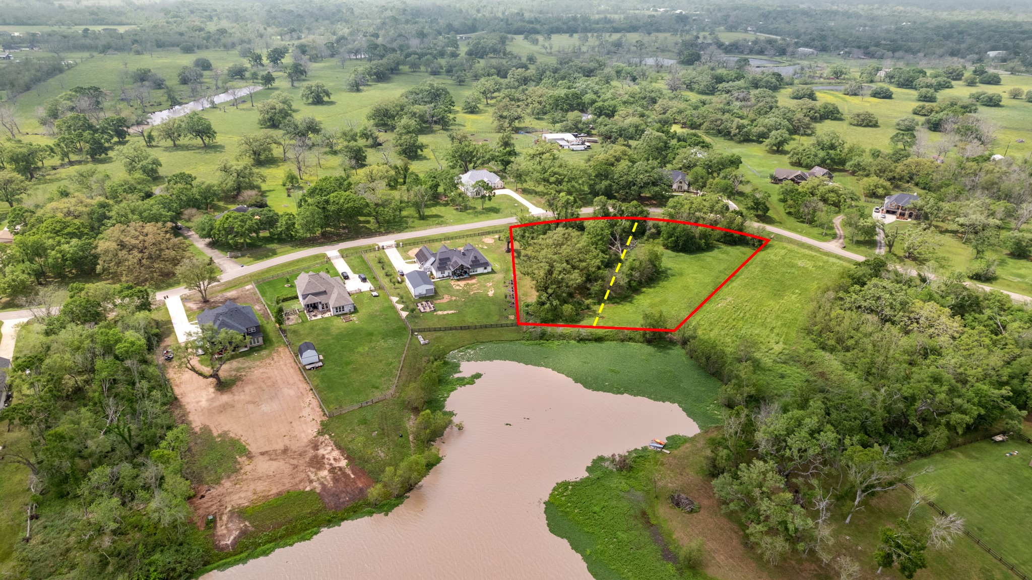 21702 Chenango Lake Drive Angleton, TX 77515 - Photo 5 of 21 an aerial view of a houses with outdoor space and street view