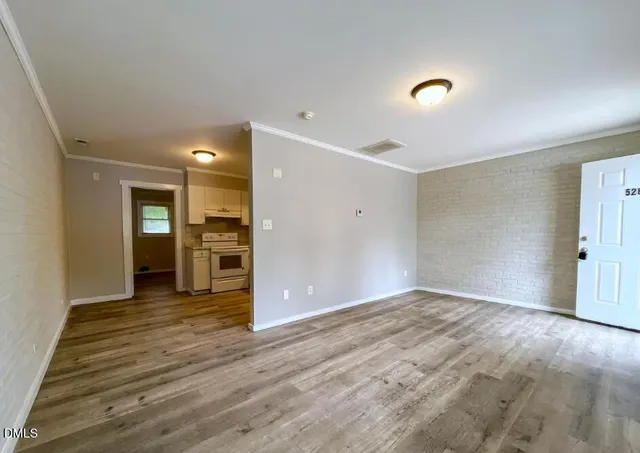 a view of an empty room