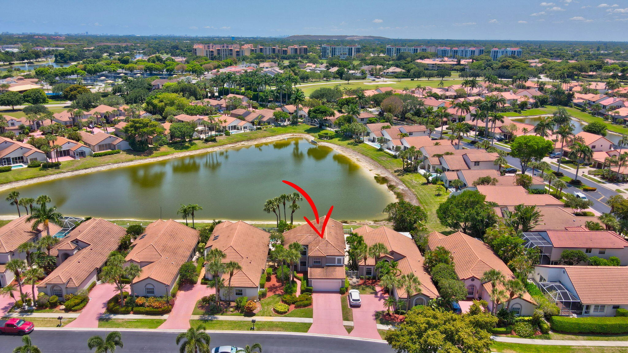 7287 Via Palomar Boca Raton, FL 33433 - Photo 41 of 47 Aerials and lake view