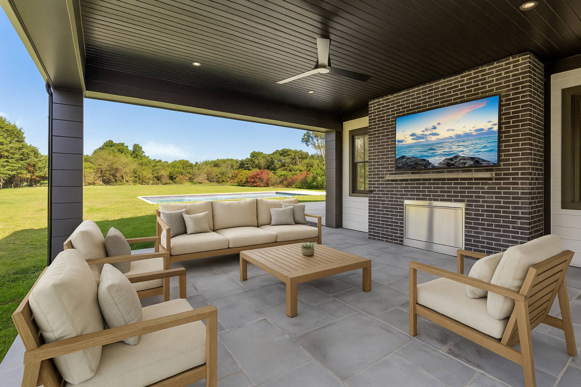21 Cedar Lane Remsenburg, NY 11960 - Photo 25 of 50 a outdoor living space with furniture and garden view