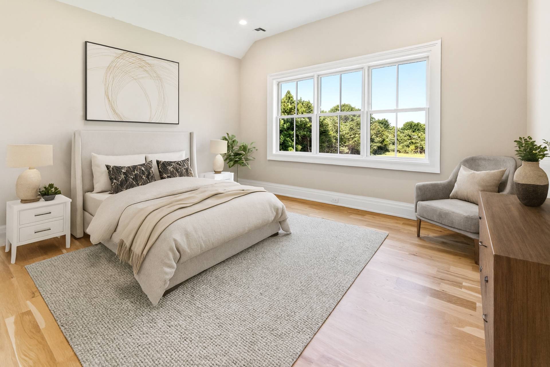 21 Cedar Lane Remsenburg, NY 11960 - Photo 45 of 50 a bedroom with a bed and glass window