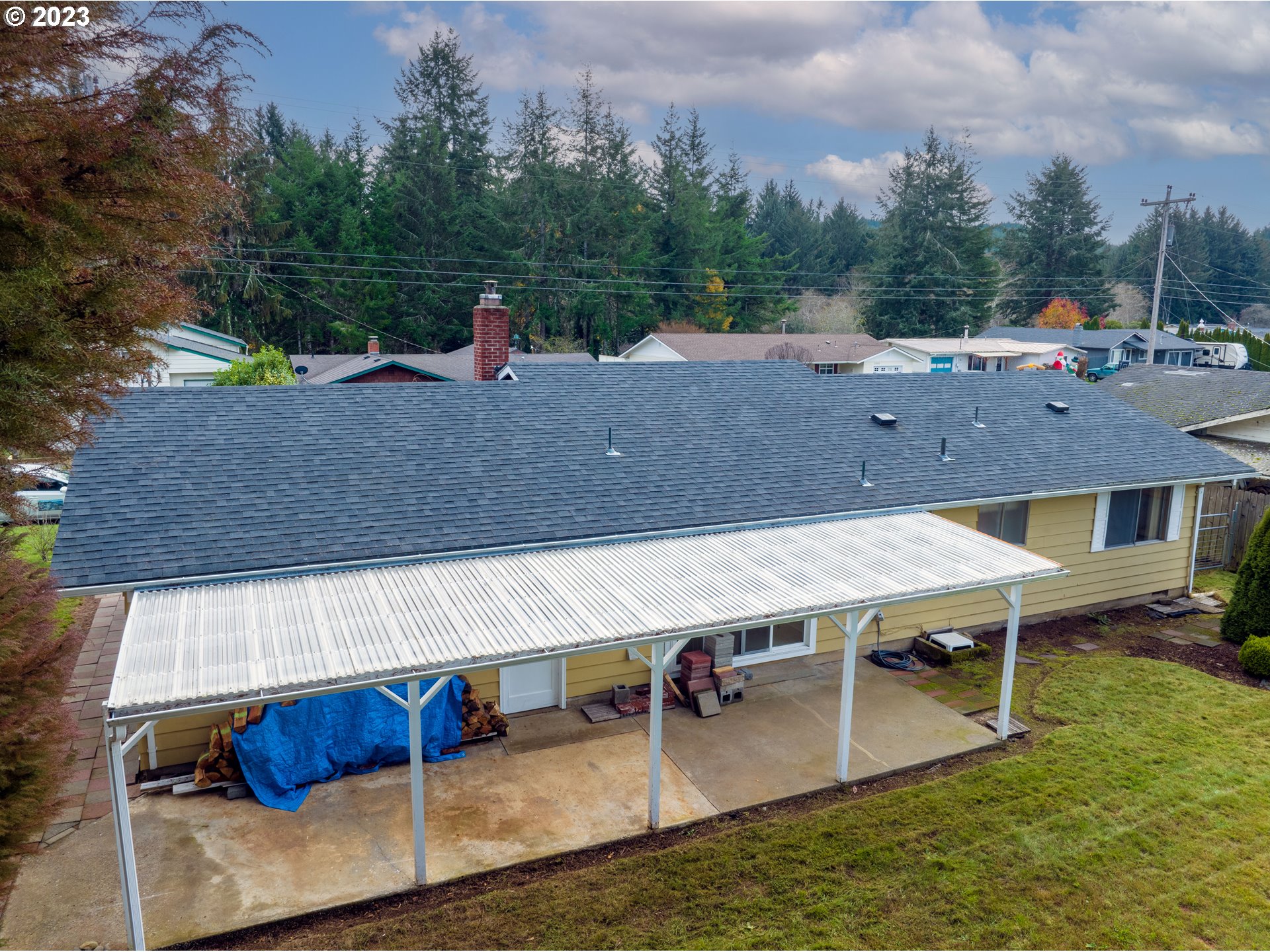 2878 Ridgeway Drive Reedsport, OR 97467 - Photo 35 of 36 Drone View/UAV