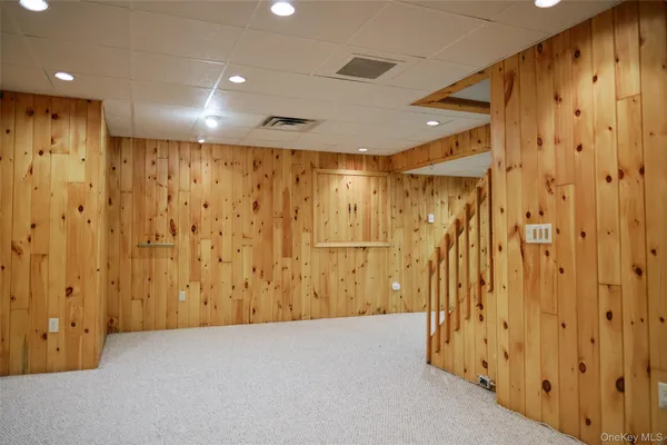 a view of hallway with shower