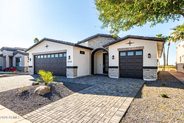 a view of a house with a outdoor space