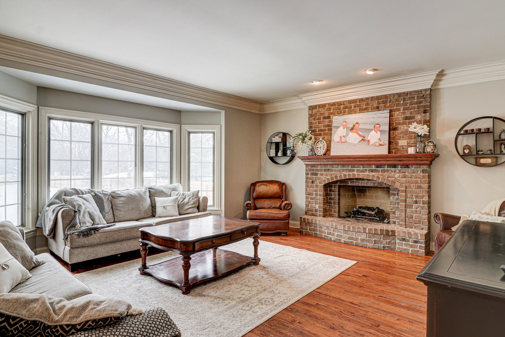 N491 Peter Road Winfield, IL 60190 - Photo 14 of 46 a living room with furniture and a fireplace