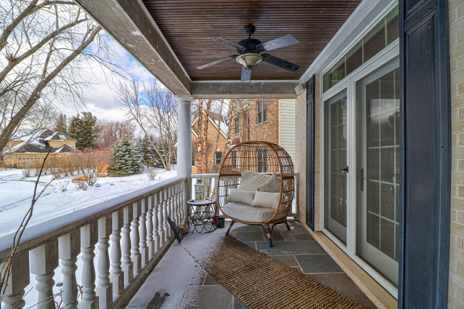 N491 Peter Road Winfield, IL 60190 - Photo 5 of 46 a view of a porch with furniture and a yard