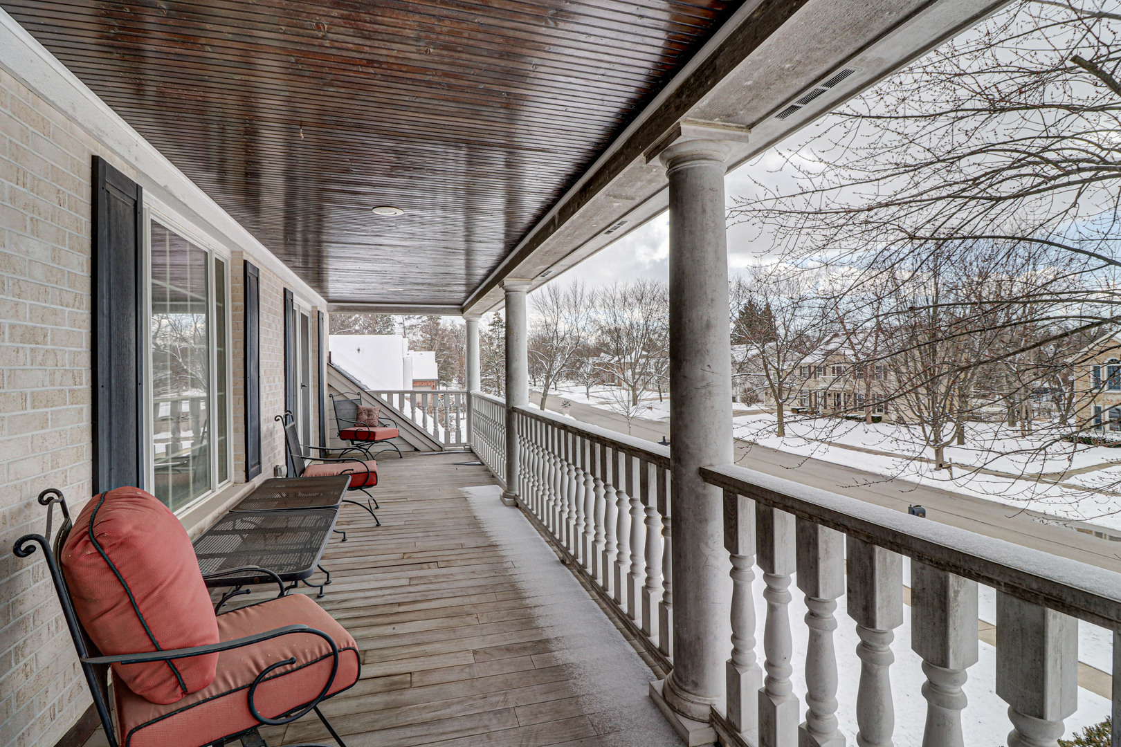 N491 Peter Road Winfield, IL 60190 - Photo 7 of 46 a view of two chairs in the balcony next to a yard