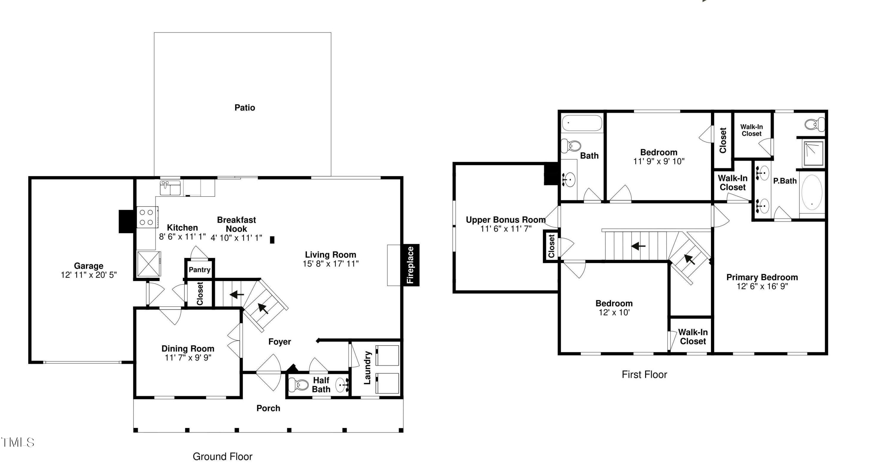 509 Hanska Way Raleigh, NC 27610 - Photo 13 of 13 single-page-floor-plan