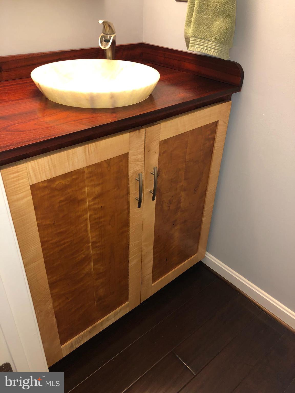 4575 Courtneys Corner Road Sumerduck, VA 22742 - Photo 57 of 145 Custom Curly Cherry Maple Exotic Wood Vanity