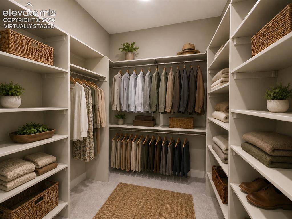 3145 Promise Point Colorado Springs, CO 80921 - Photo 12 of 28 Primary Suite Walk-in Closet. Virtually Staged.